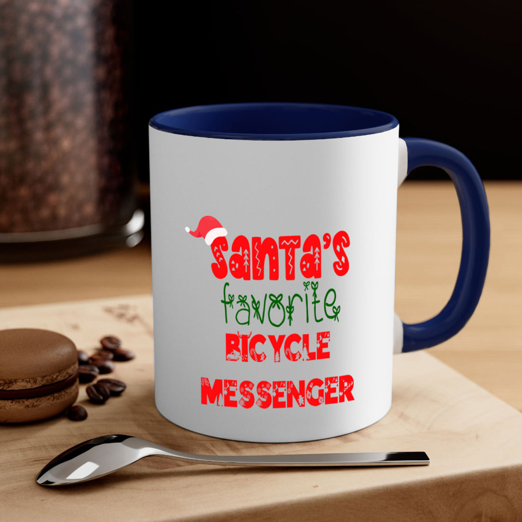 santas favorite bicycle messenger style 680#- christmas-Mug / Coffee Cup