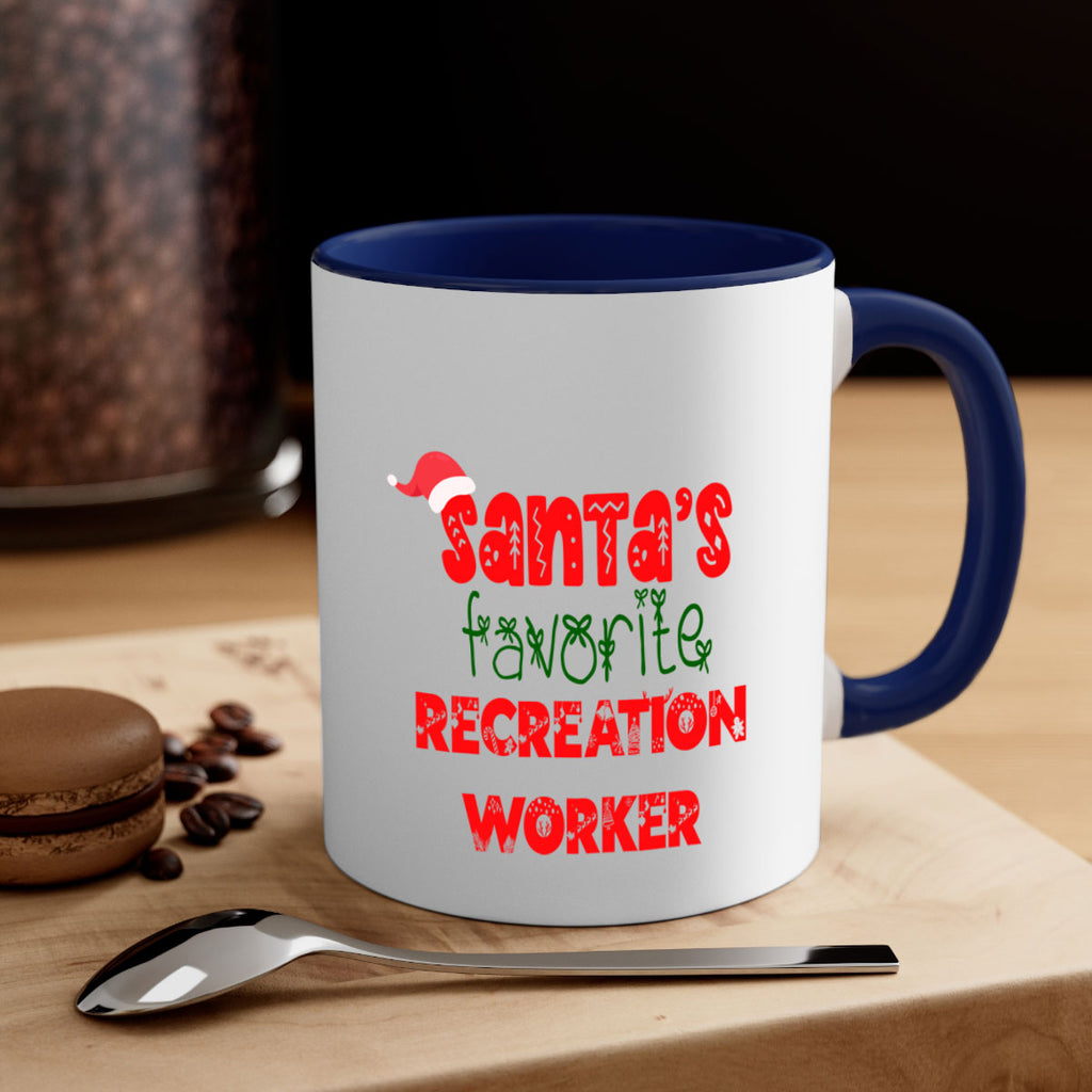 santas favorite recreation worker style 1059#- christmas-Mug / Coffee Cup
