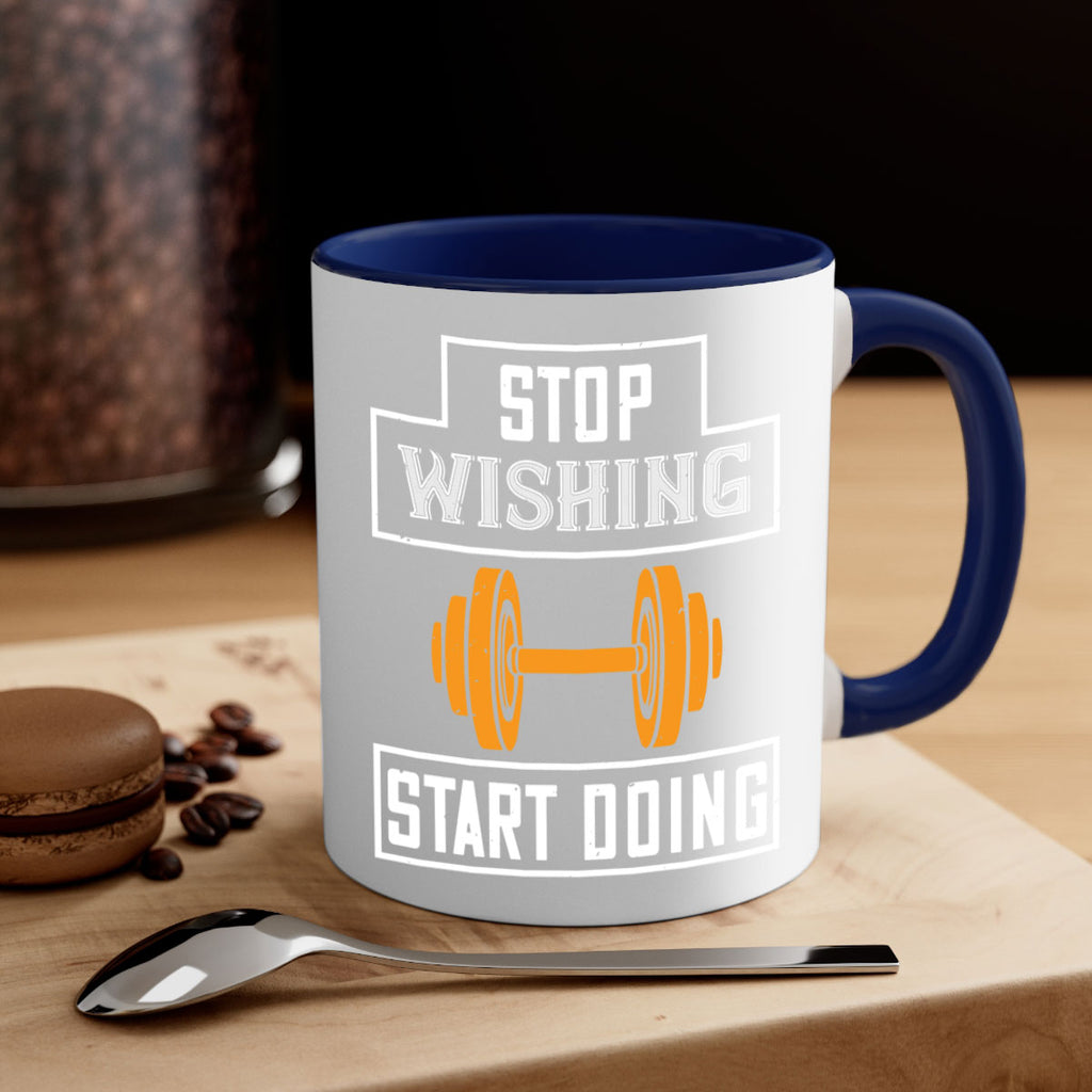 stop weshing start doing 74#- gym-Mug / Coffee Cup