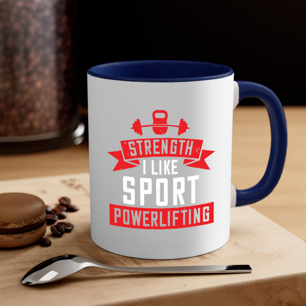 strength i like sport powerlifting 73#- gym-Mug / Coffee Cup