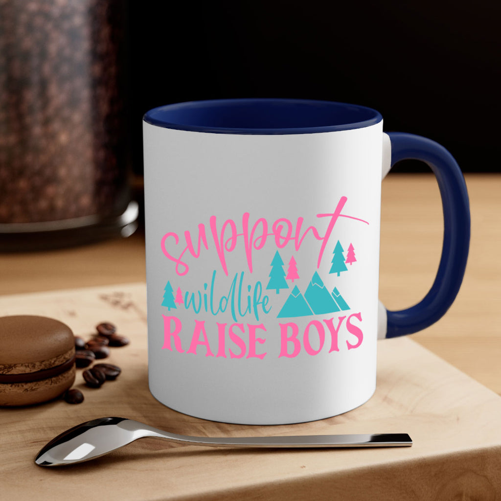 support wildlife raise boys 300#- mom-Mug / Coffee Cup