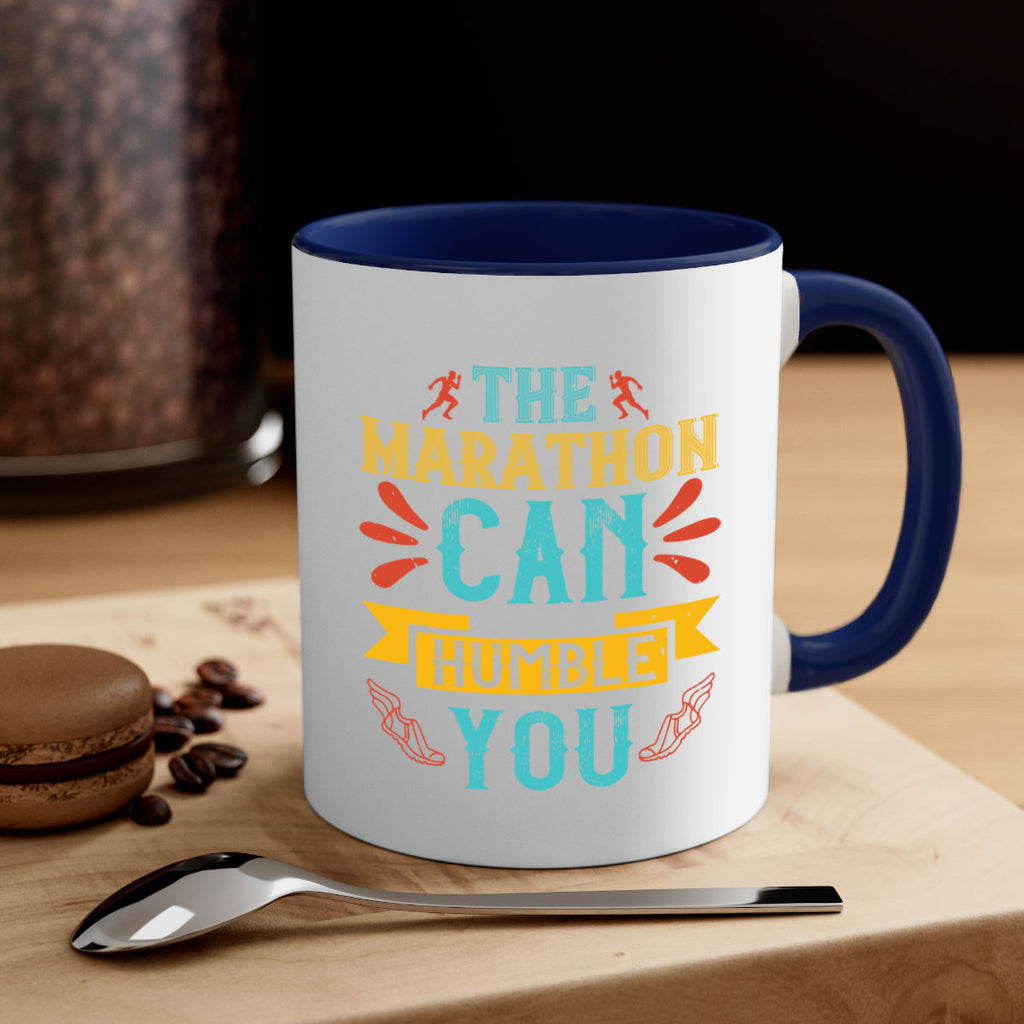 the marathon can humble you 14#- running-Mug / Coffee Cup