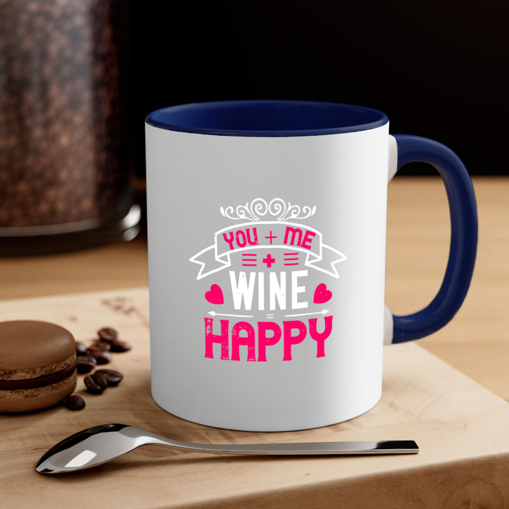you me wine happy 1#- valentines day-Mug / Coffee Cup