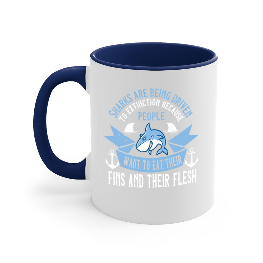 Sharks are being driven to extinction because people want to eat their Style 40#- Shark-Fish-Mug / Coffee Cup