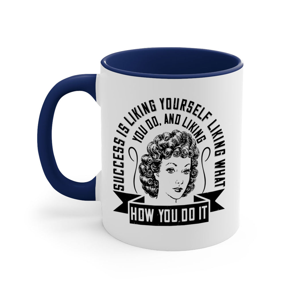 Success is liking yourself liking what you do and liking how you do it Style 16#- Afro - Black-Mug / Coffee Cup