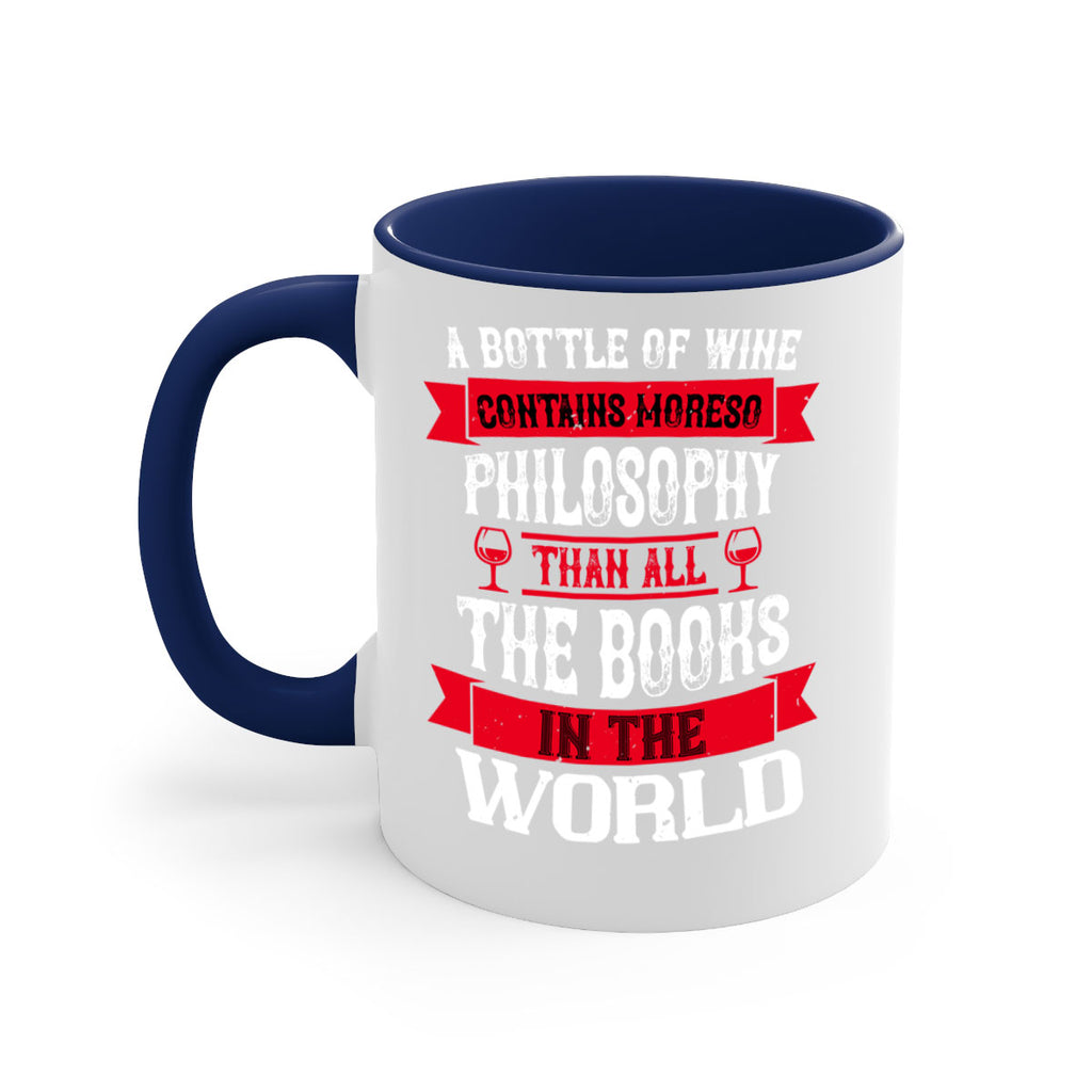 a bottle of wine contains moreso 96#- wine-Mug / Coffee Cup