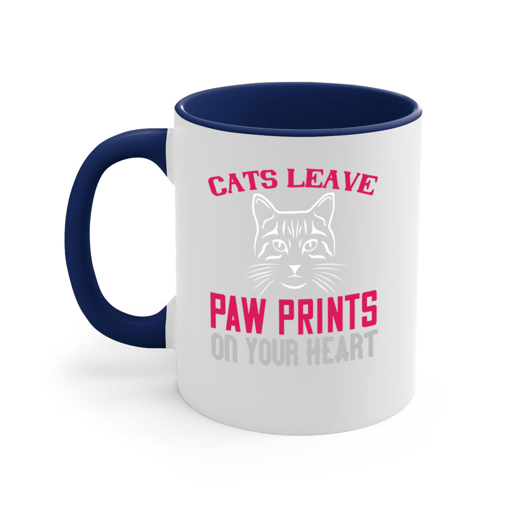 cats leave paw prints on your heart Style 39#- cat-Mug / Coffee Cup