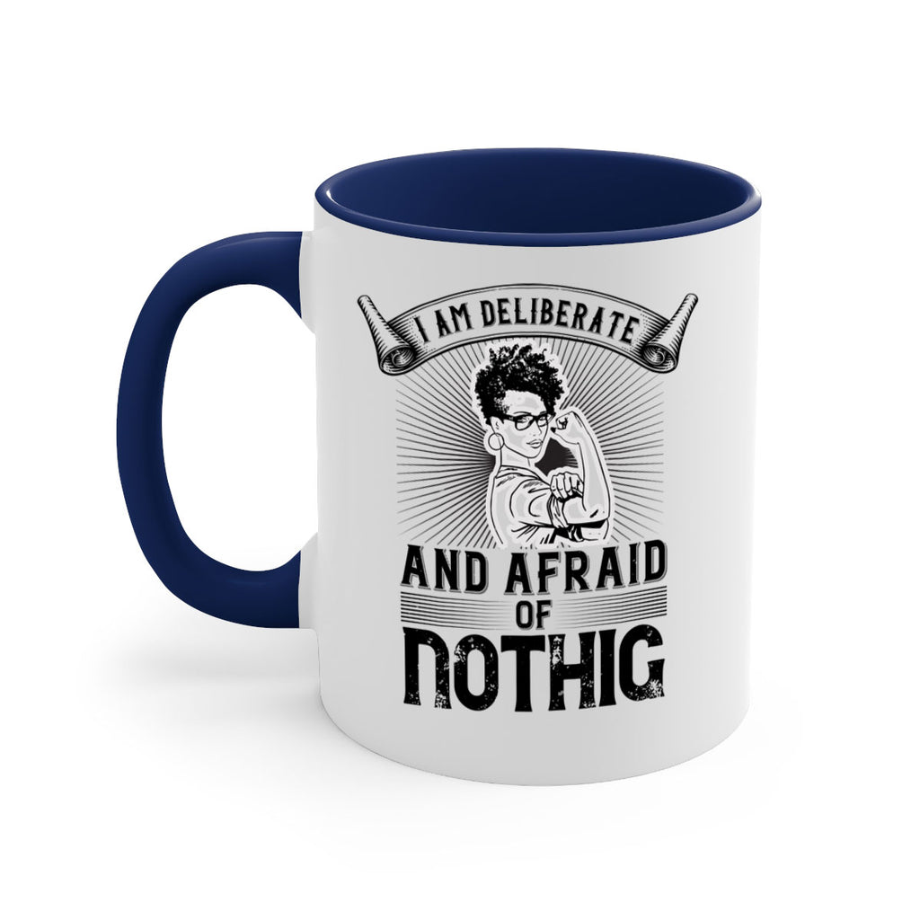 i am deliberate and afraid of nothing Style 31#- Afro - Black-Mug / Coffee Cup