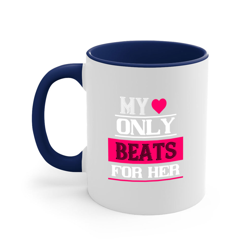 my love only beats for her 36#- valentines day-Mug / Coffee Cup
