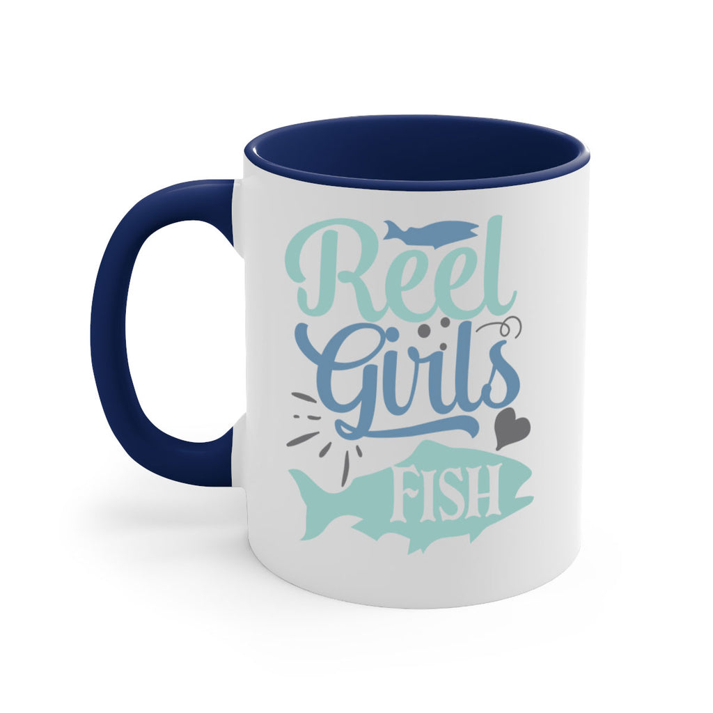 reel girls fish 198#- fishing-Mug / Coffee Cup