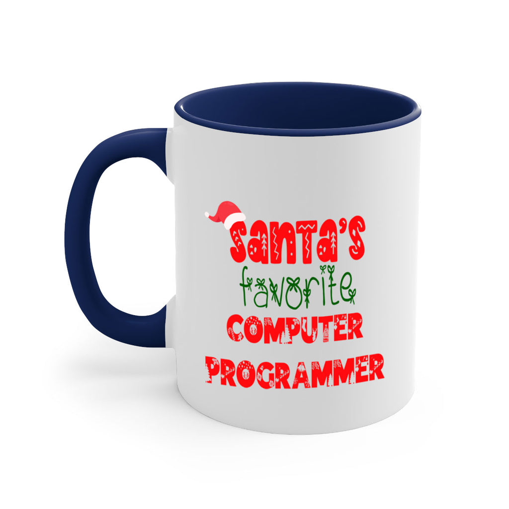 santas favorite computer programmer style 731#- christmas-Mug / Coffee Cup