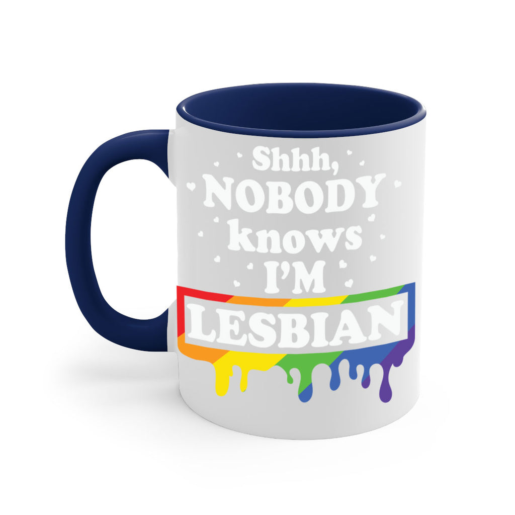 shhh nobody knows im a lgbt 21#- lgbt-Mug / Coffee Cup