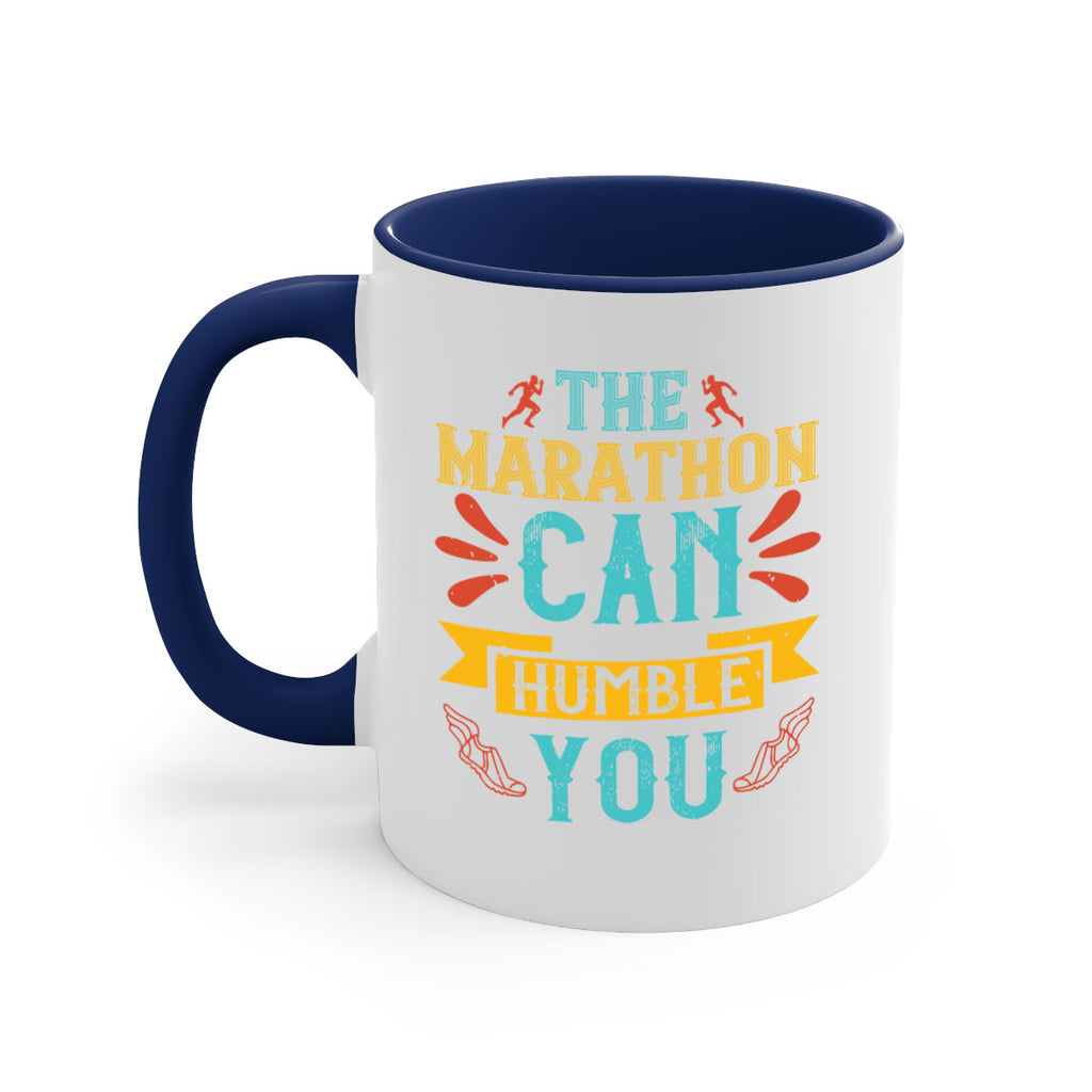 the marathon can humble you 14#- running-Mug / Coffee Cup