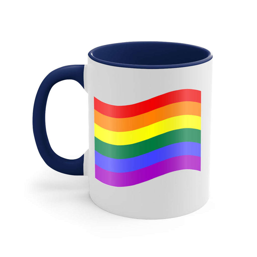 wavy rainbow flag 1#- lgbt-Mug / Coffee Cup