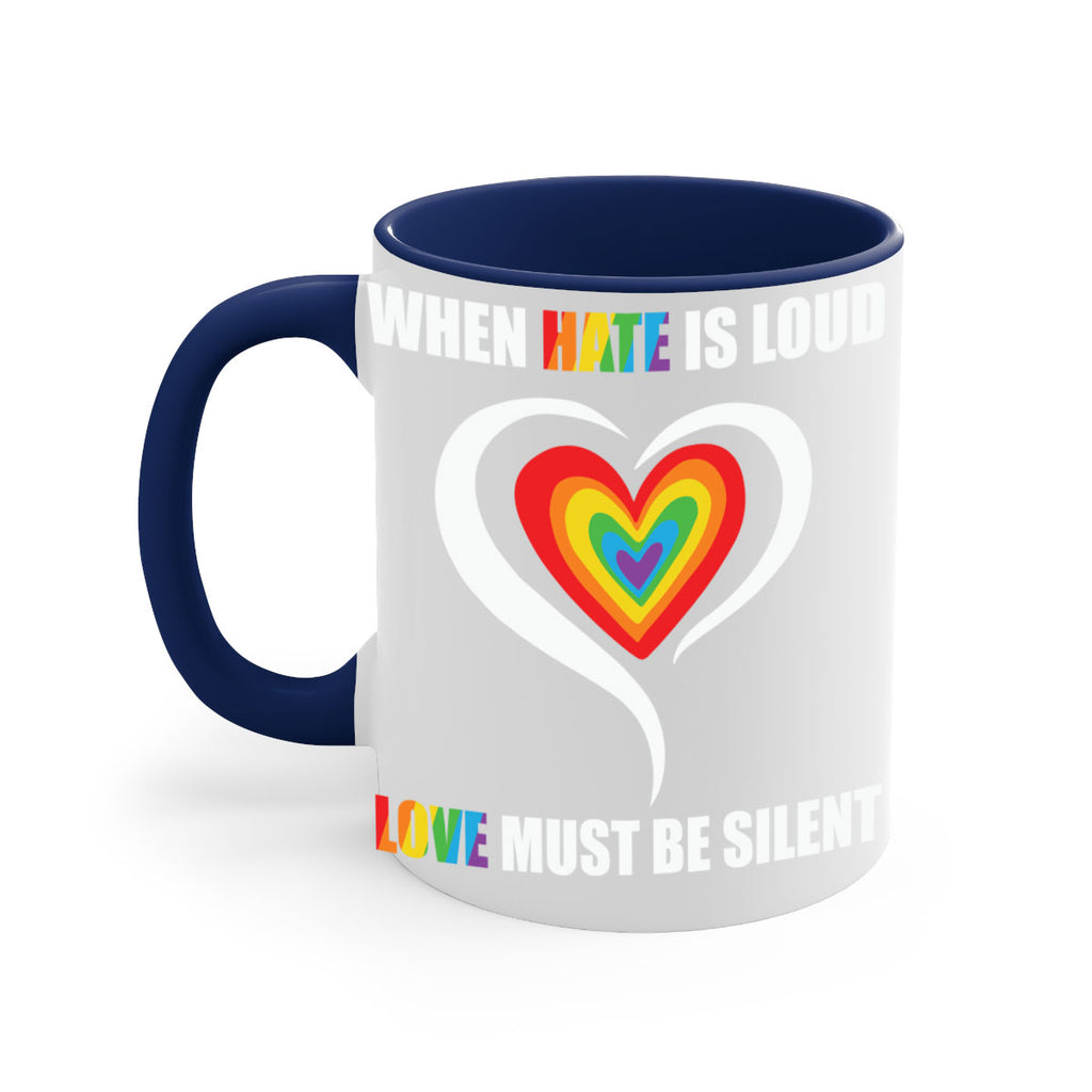 when hate is loud love lgbt 3#- lgbt-Mug / Coffee Cup