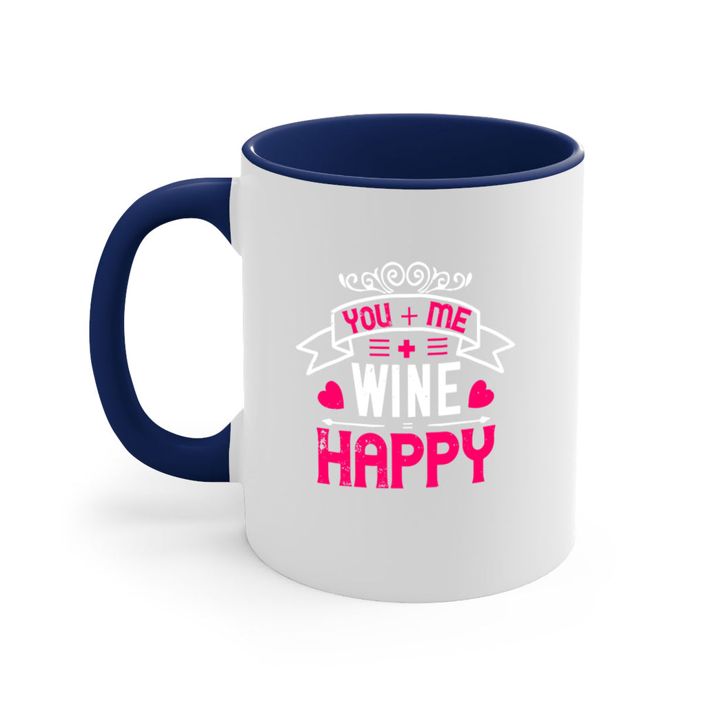 you me wine happy 1#- valentines day-Mug / Coffee Cup