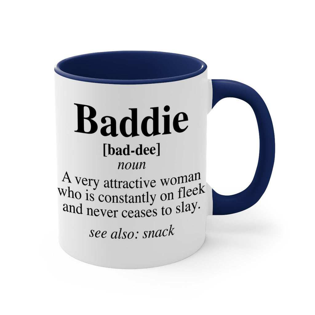 baddie definition 270#- black words - phrases-Mug / Coffee Cup