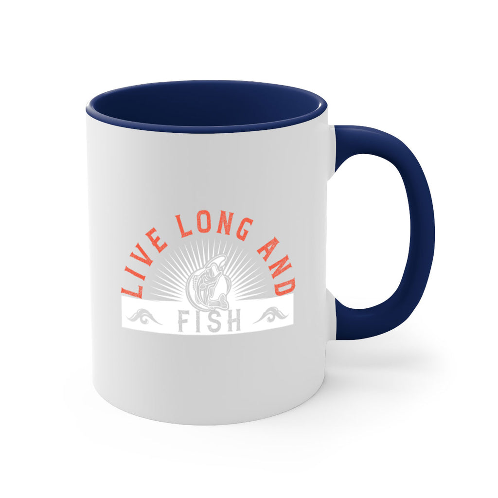 live long and fish 242#- fishing-Mug / Coffee Cup