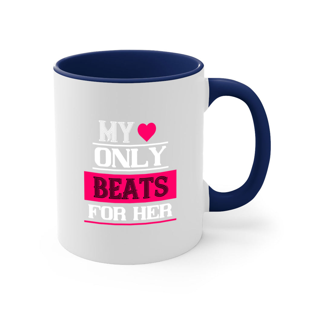 my love only beats for her 36#- valentines day-Mug / Coffee Cup