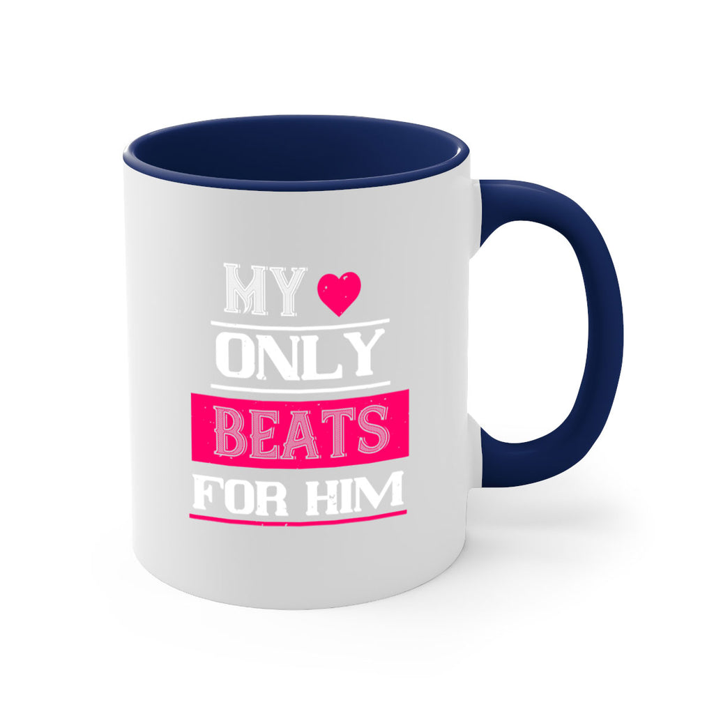 my love only beats for him 35#- valentines day-Mug / Coffee Cup