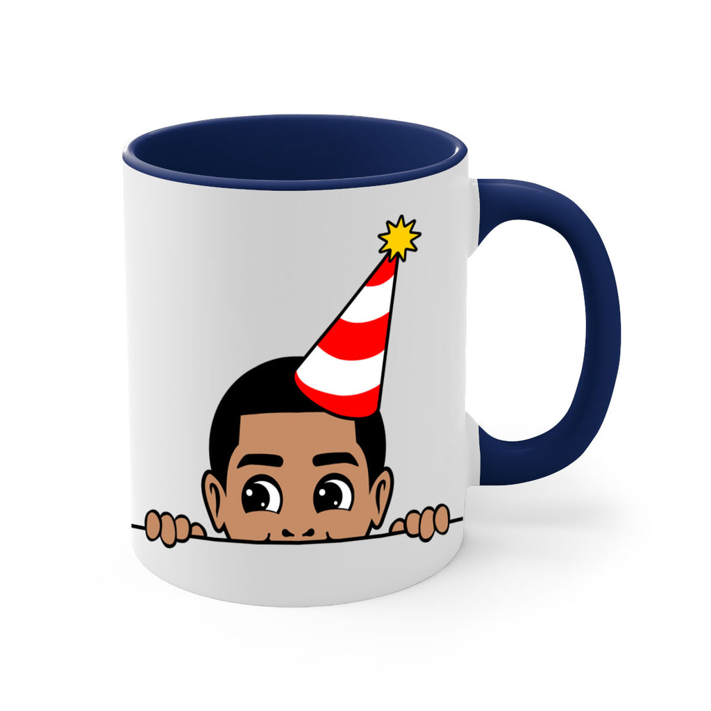 peekaboo afro birthday boy 21#- Black men - Boys-Mug / Coffee Cup