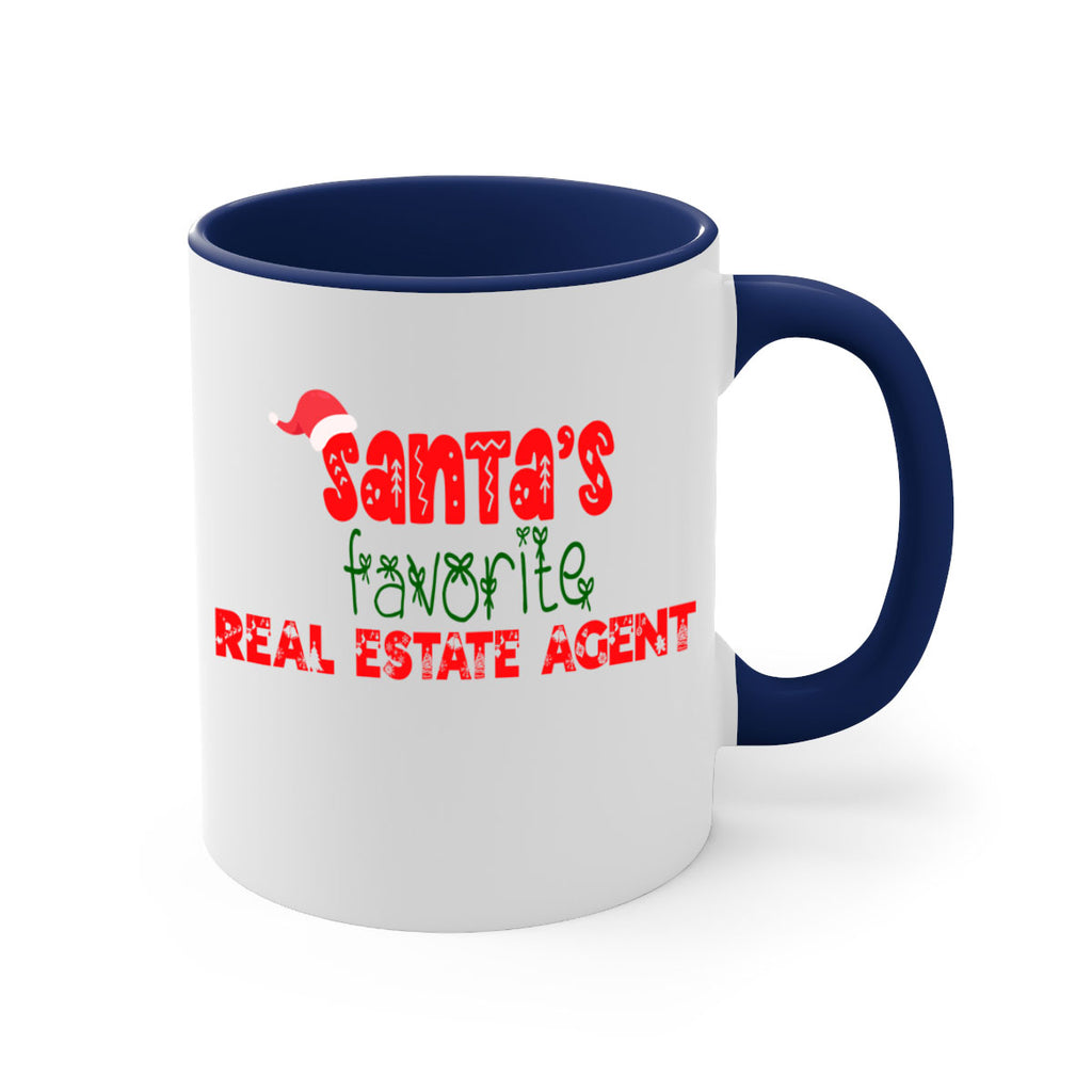 santas favorite real estate agent style 1055#- christmas-Mug / Coffee Cup
