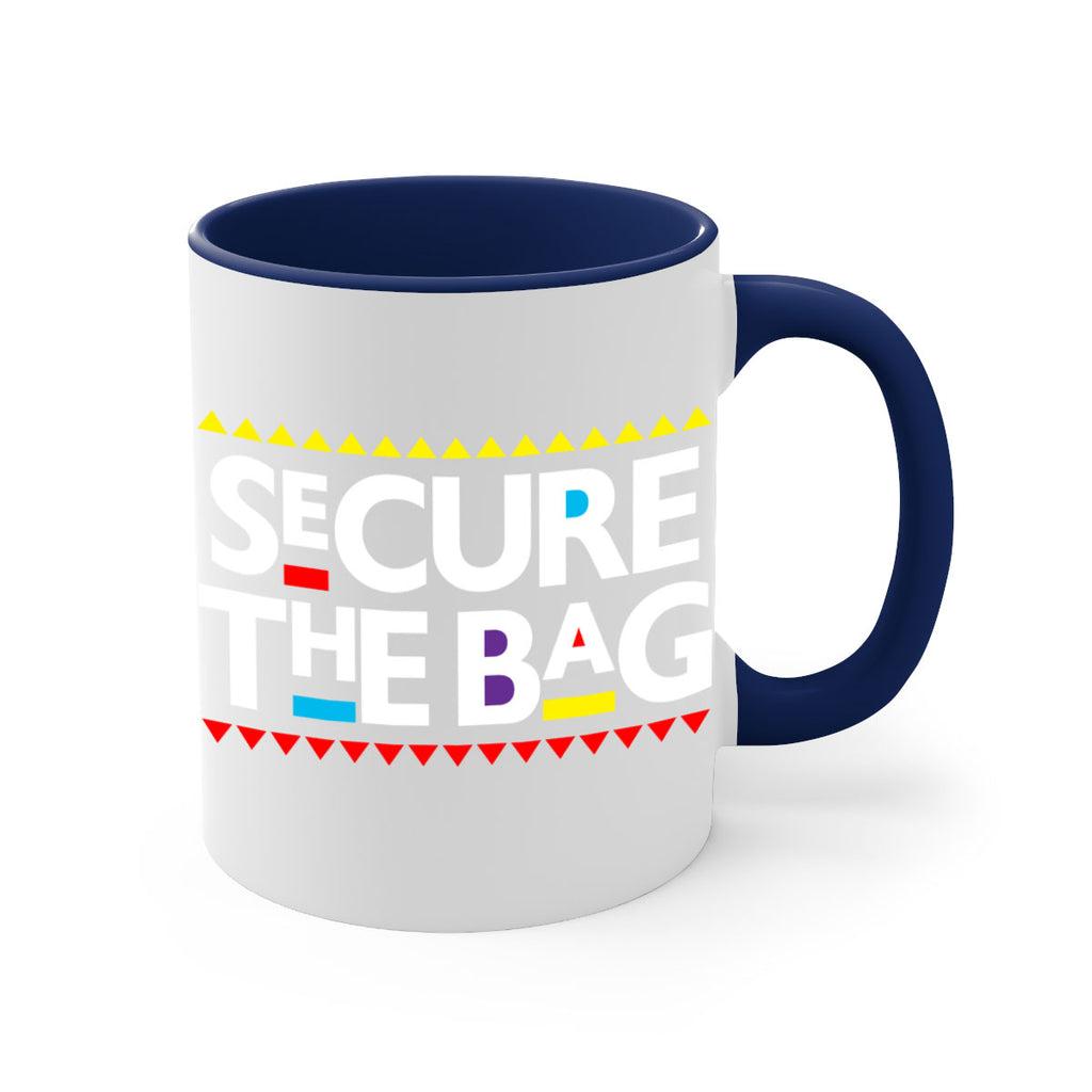 secure the bag 39#- black words - phrases-Mug / Coffee Cup