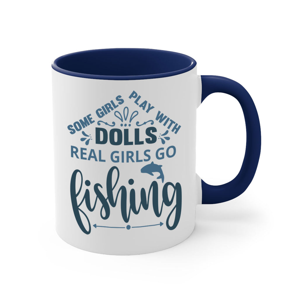 some girl play with 37#- fishing-Mug / Coffee Cup