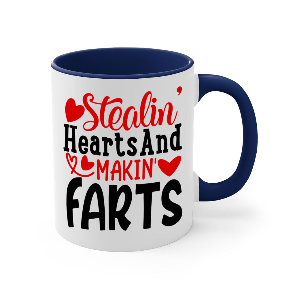 stealin hearts and makin farts 73#- valentines day-Mug / Coffee Cup