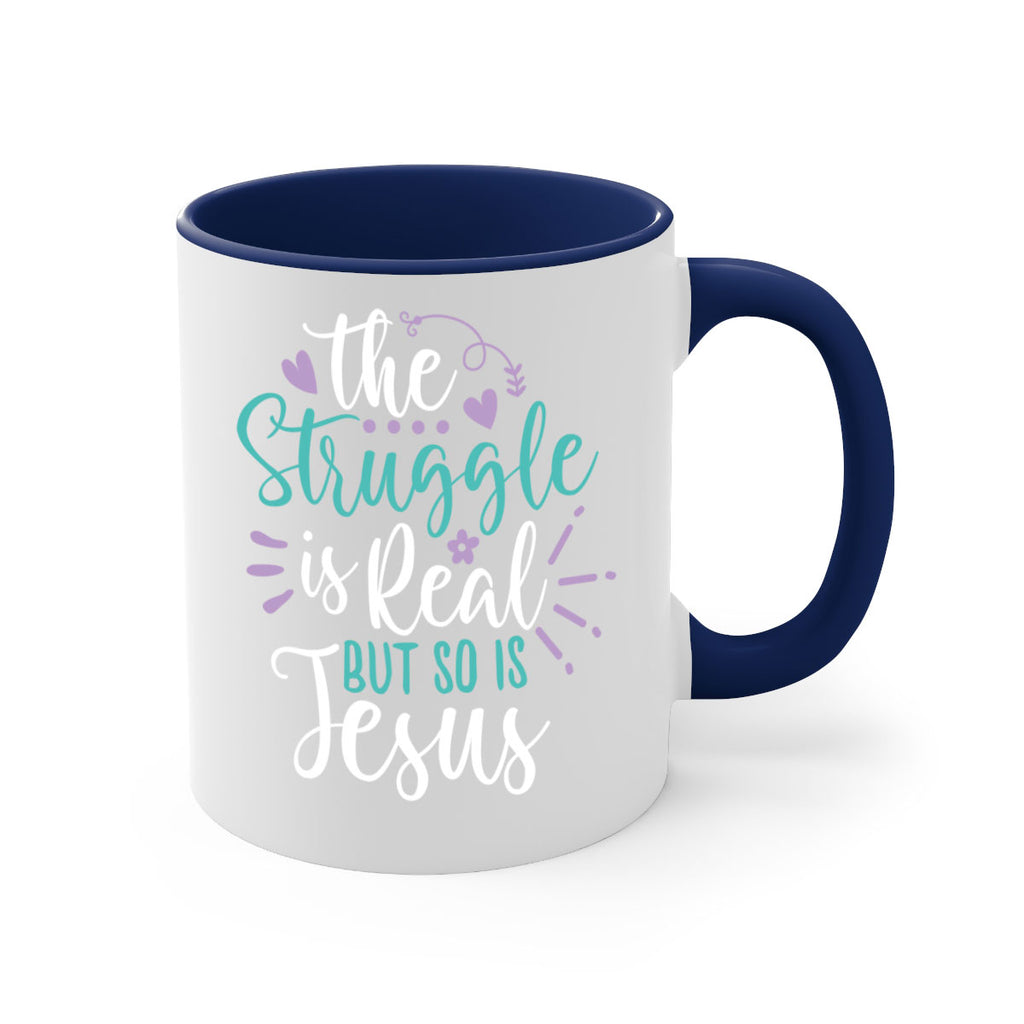 the struggle is real but so is jesuss 4#- easter-Mug / Coffee Cup