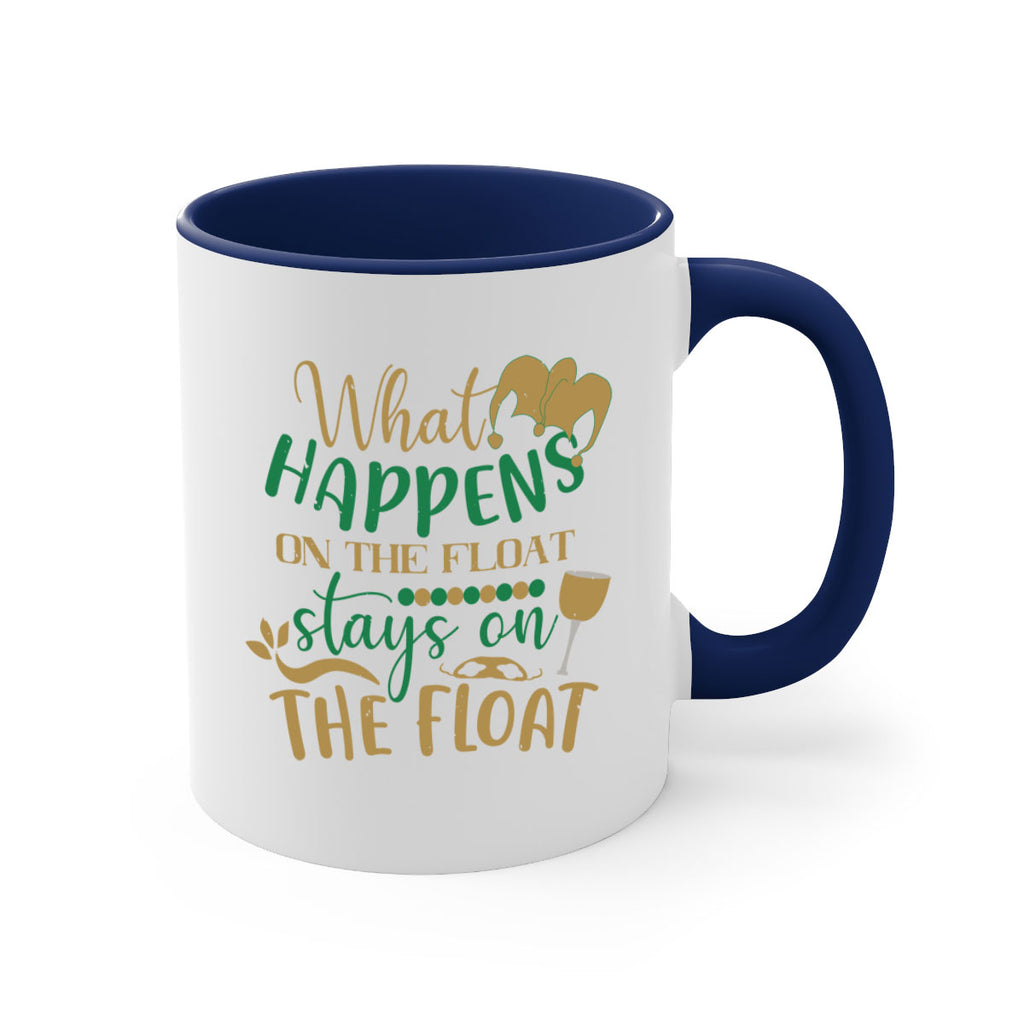 what happens on the float stays on the float 30#- mardi gras-Mug / Coffee Cup