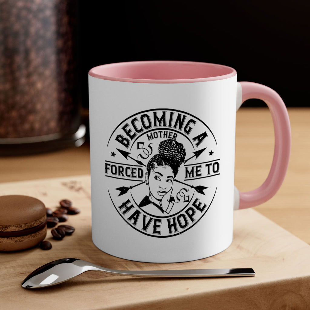 Becoming a mother forced me to have hope Style 44#- Afro - Black-Mug / Coffee Cup