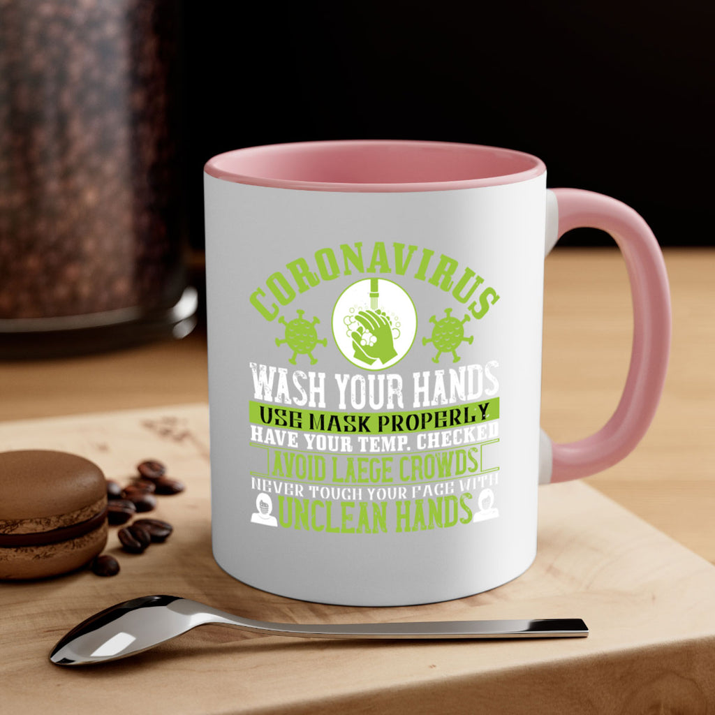 Coronavirus Wash Your Hands Use Style 1#- corona virus-Mug / Coffee Cup