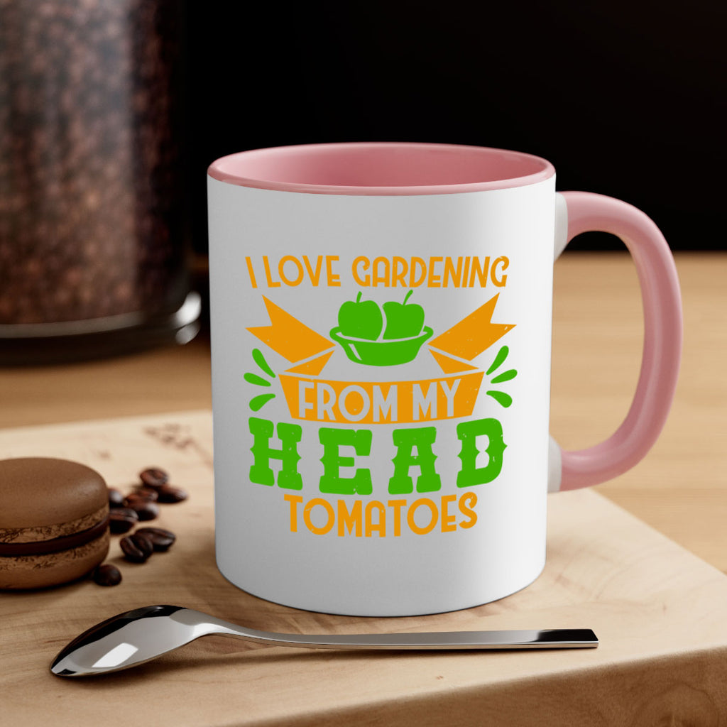 I love gardening from my head tomatoes 54#- Farm and garden-Mug / Coffee Cup