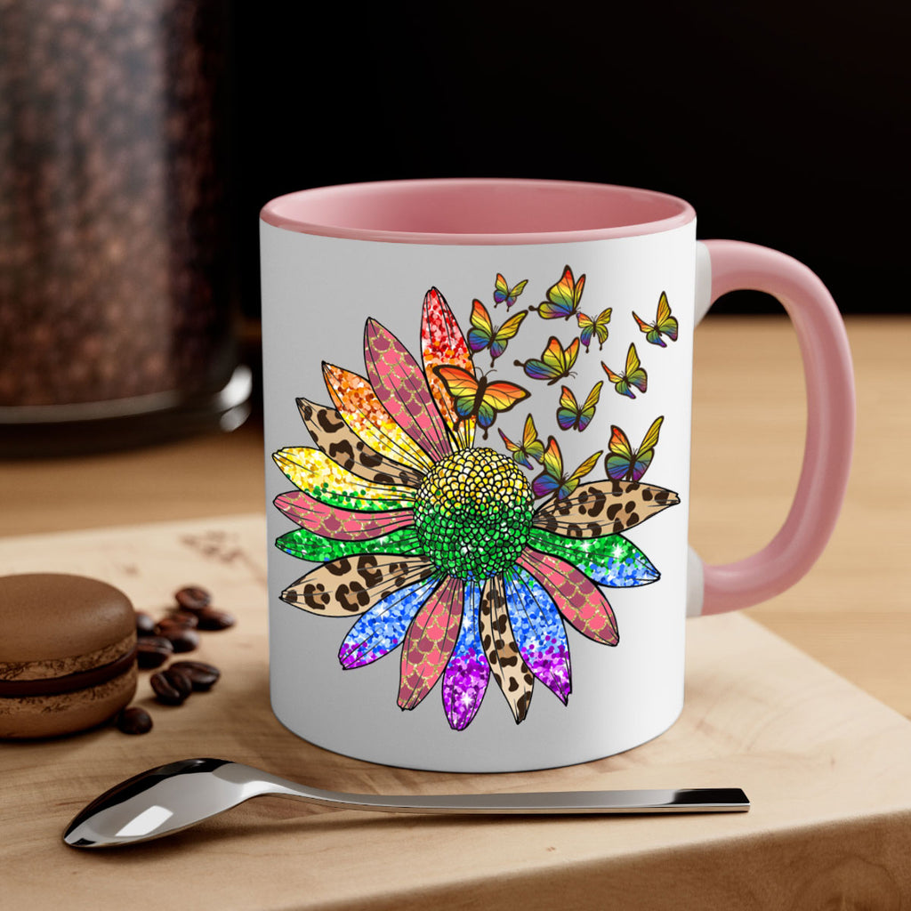 Lgbt Butterfly Sunflower  Png 52#- lgbt-Mug / Coffee Cup