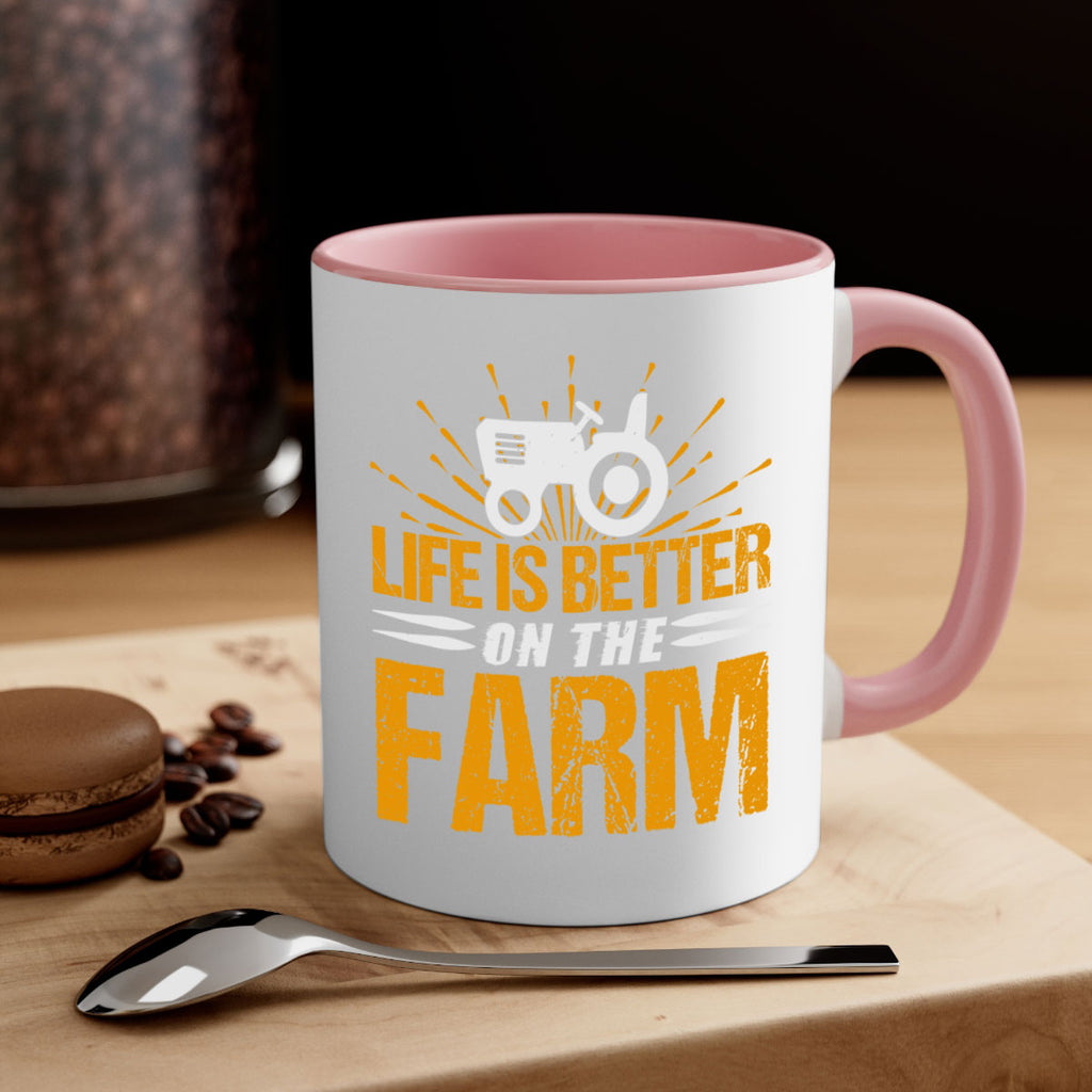 Life is better on a farm 45#- Farm and garden-Mug / Coffee Cup