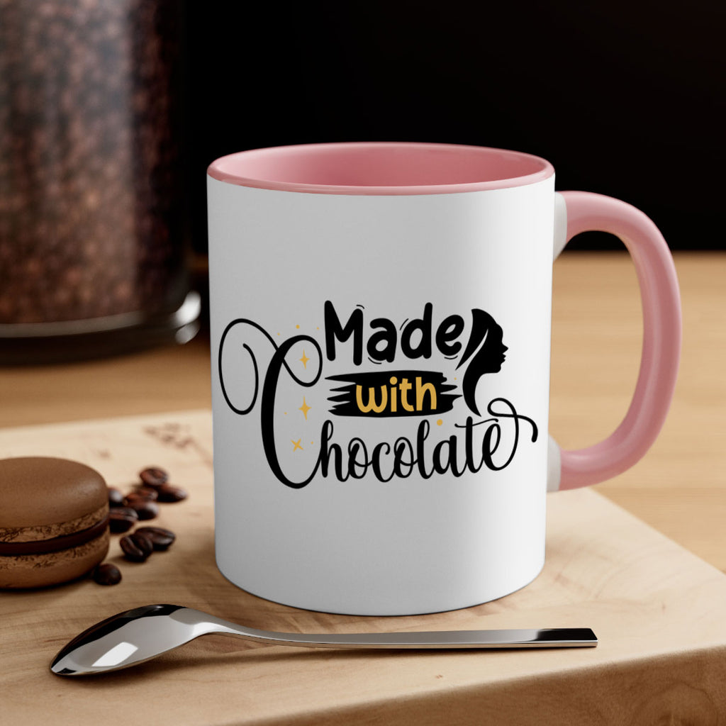 Made with chocolate Style 24#- Black women - Girls-Mug / Coffee Cup