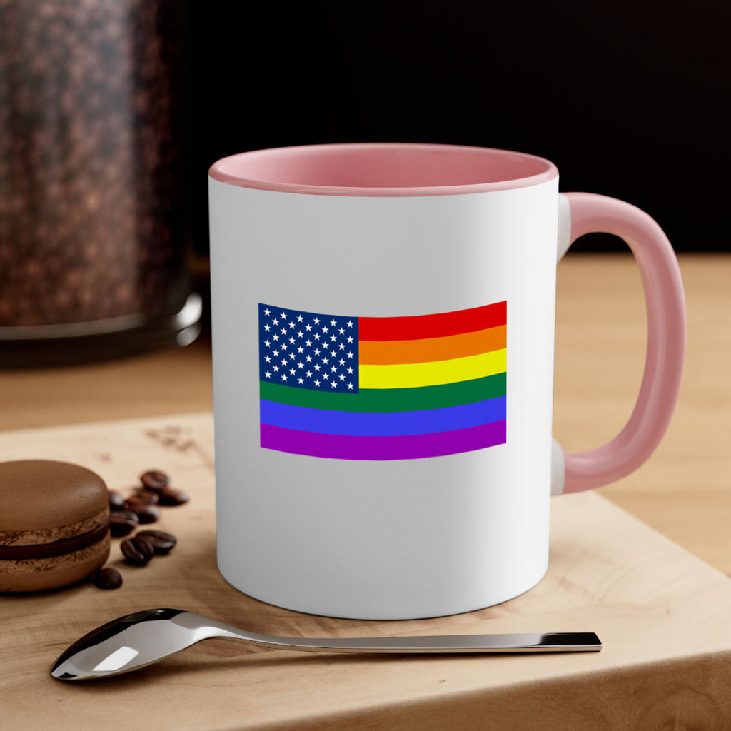 Rainbow american flag 11#- lgbt-Mug / Coffee Cup