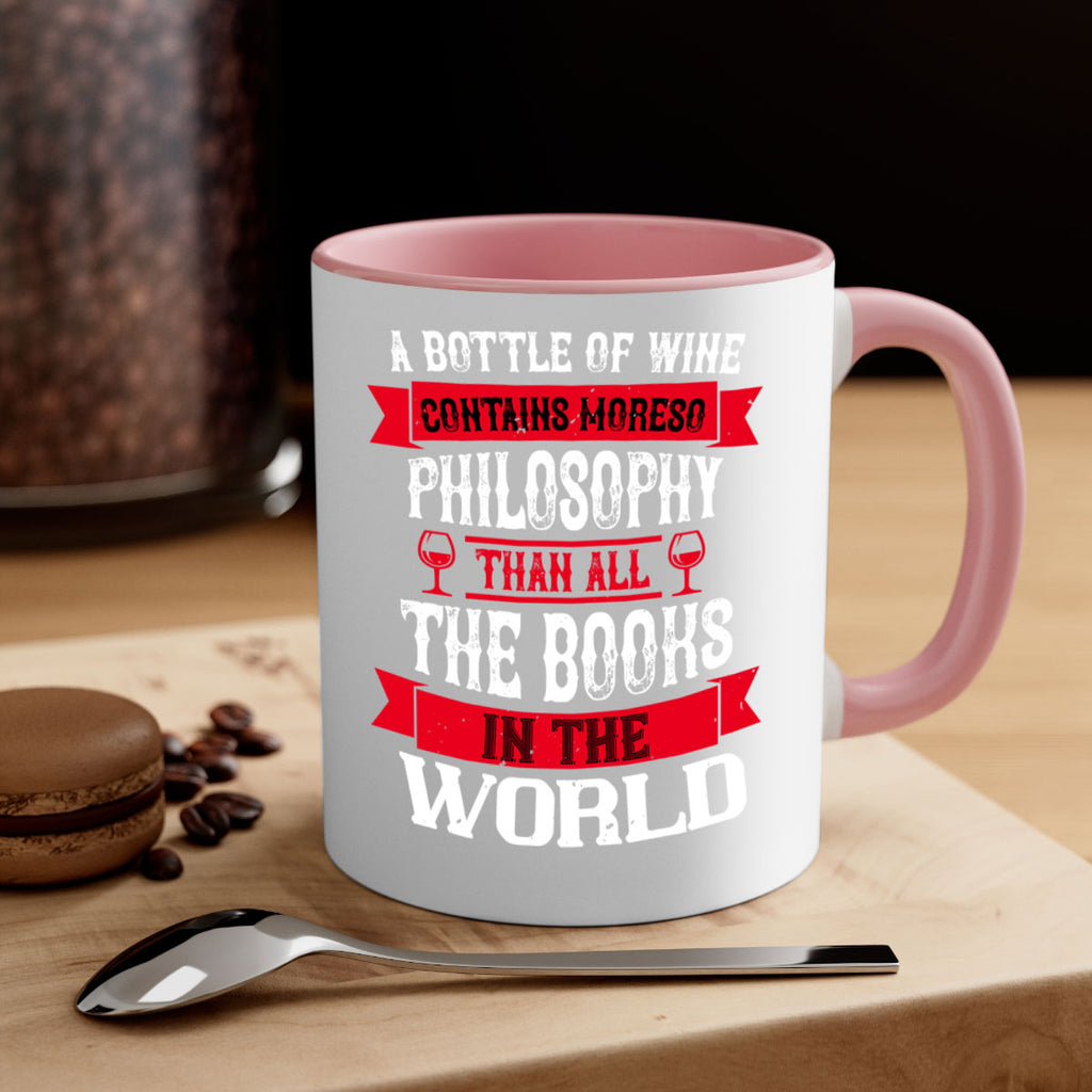 a bottle of wine contains moreso 96#- wine-Mug / Coffee Cup