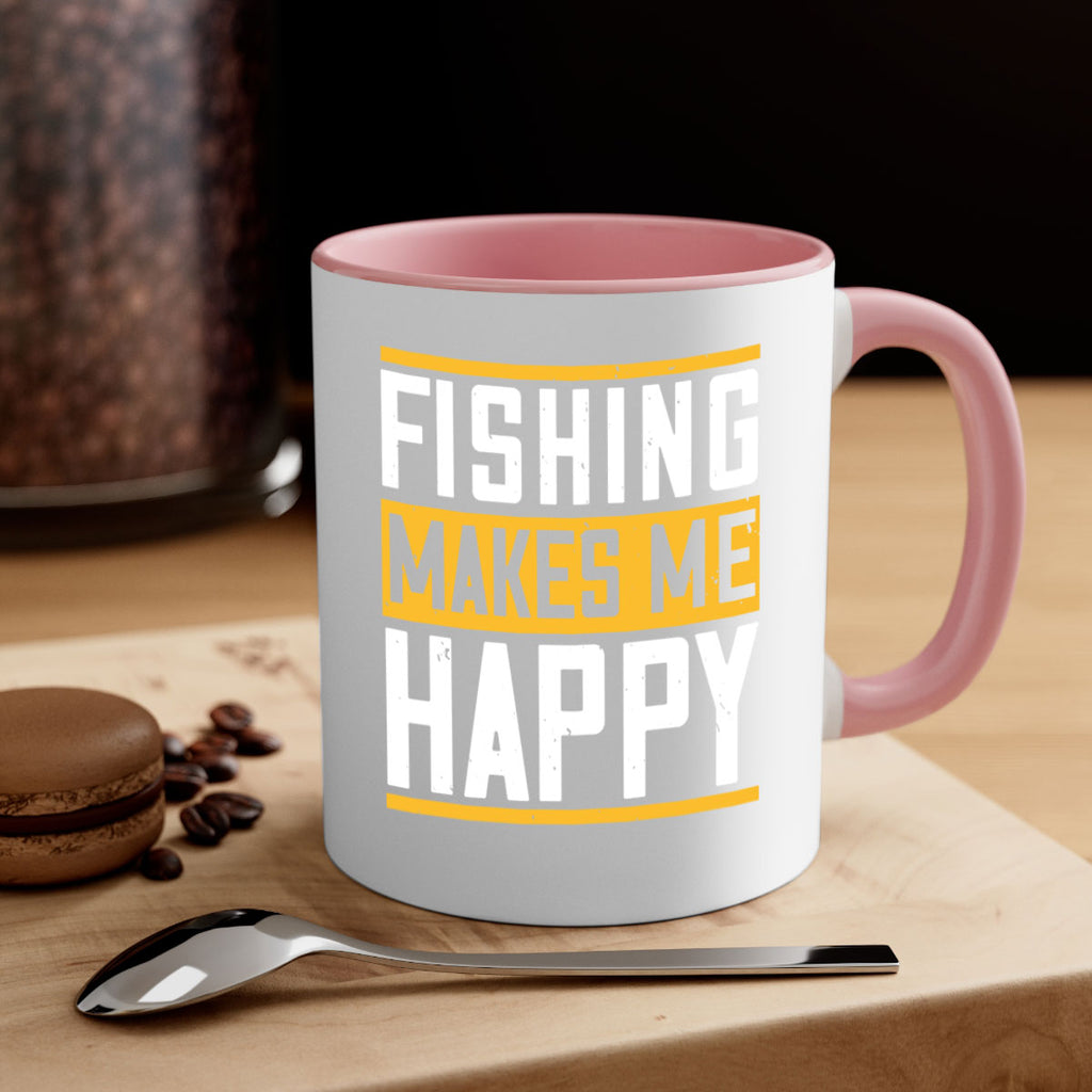 be happy and go for fishing 267#- fishing-Mug / Coffee Cup