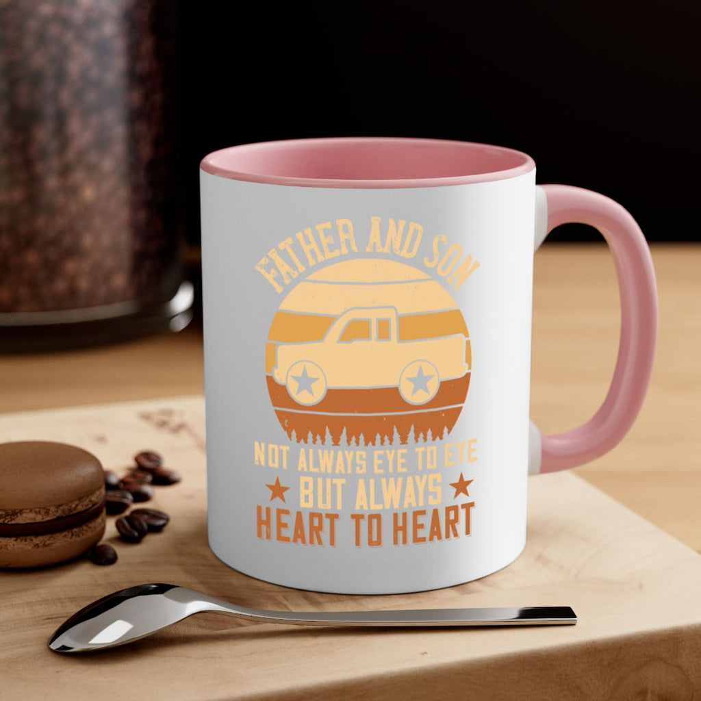 father and son not always eye to eye but always heart to heart Style 2#- truck driver-Mug / Coffee Cup