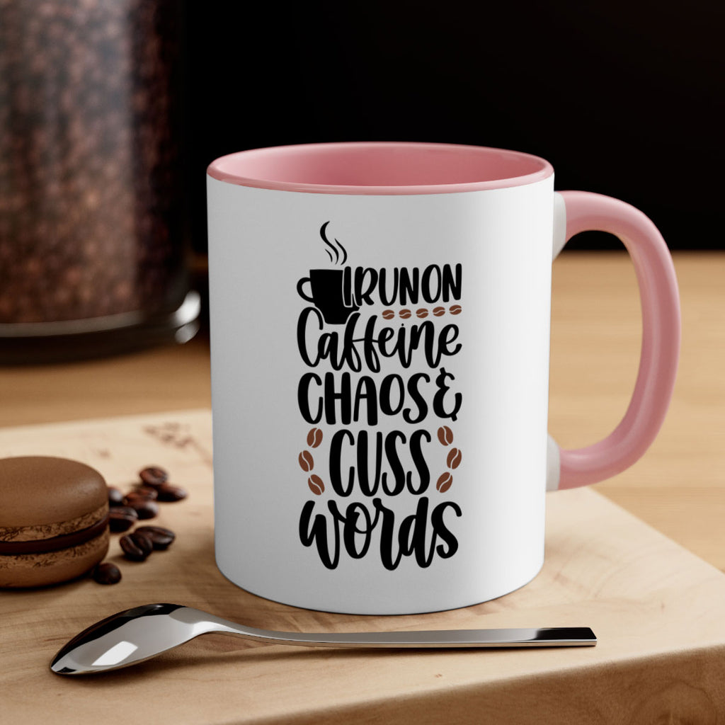 i run on caffeine chaos 99#- coffee-Mug / Coffee Cup