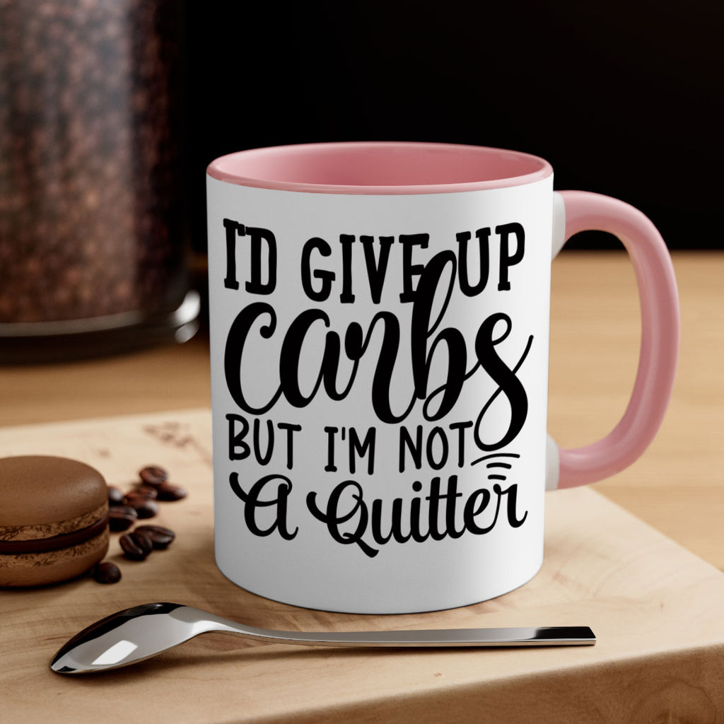 id give up carbs but im not a quitter 41#- gym-Mug / Coffee Cup