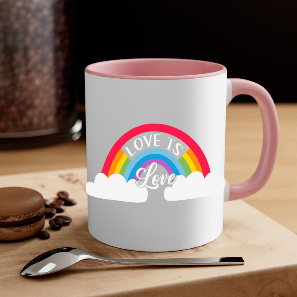 rainbow lgbt love is love 28#- lgbt-Mug / Coffee Cup