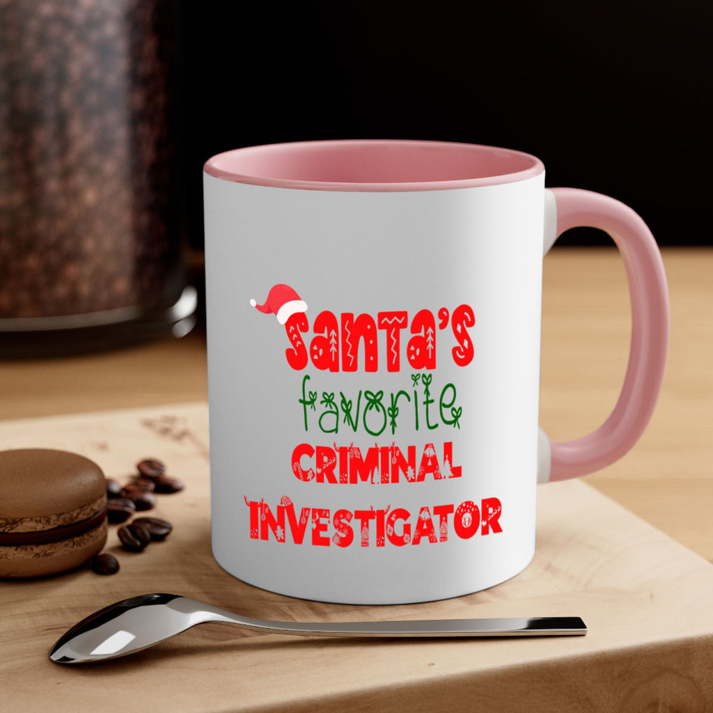 santas favorite criminal investigator style 756#- christmas-Mug / Coffee Cup