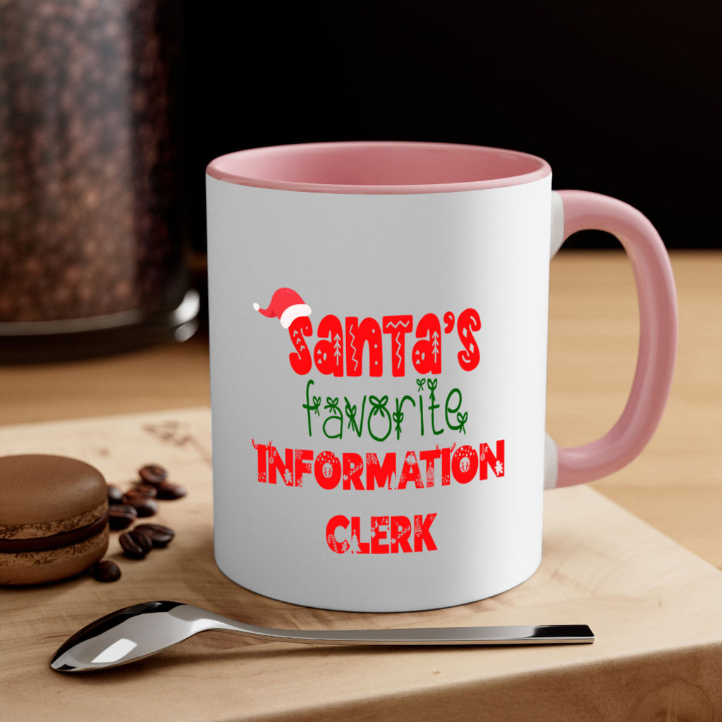 santas favorite information clerk style 886#- christmas-Mug / Coffee Cup