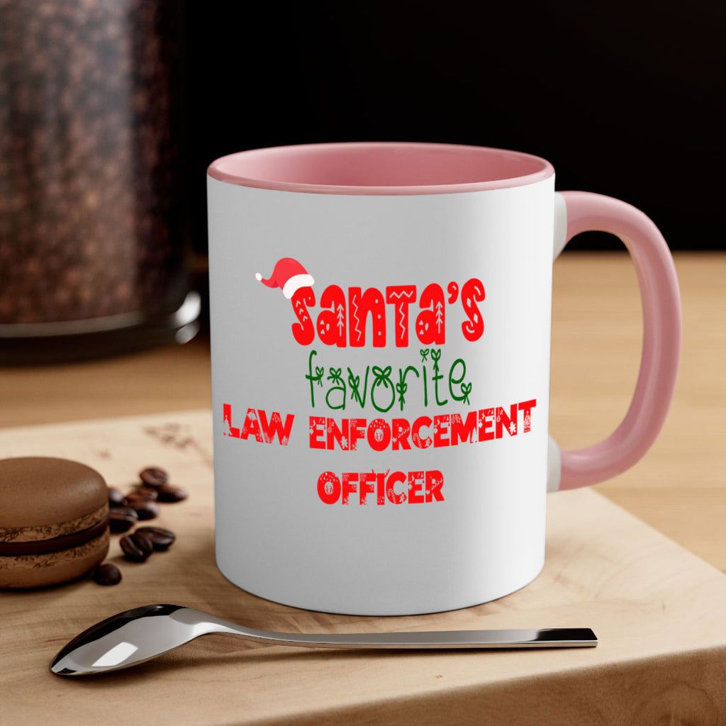 santas favorite law enforcement officer style 912#- christmas-Mug / Coffee Cup