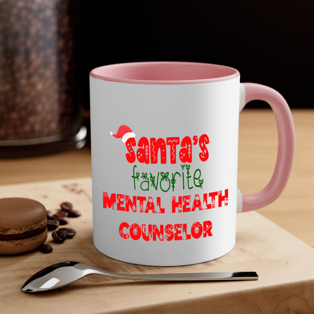 santas favorite mental health counselor style 952#- christmas-Mug / Coffee Cup