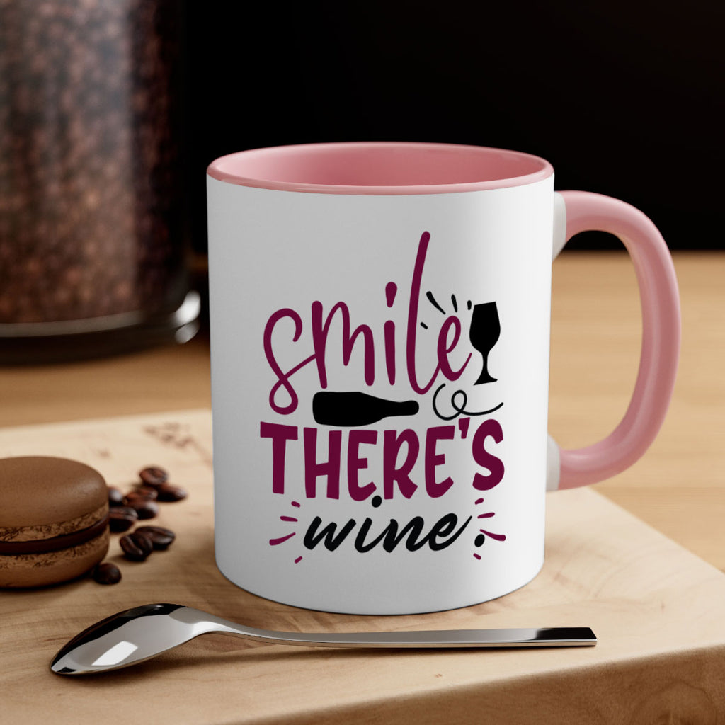 smile theres wine 159#- wine-Mug / Coffee Cup