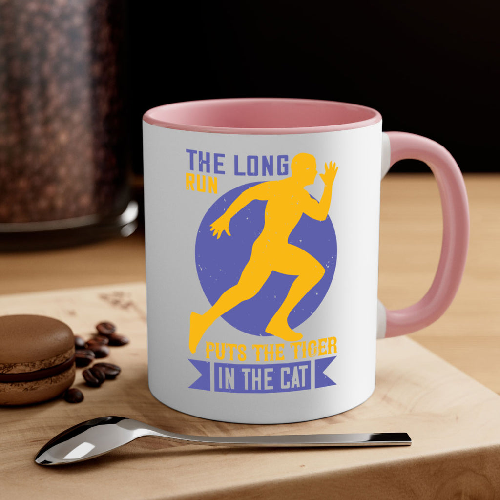 the long run puts the tiger in the cat 15#- running-Mug / Coffee Cup